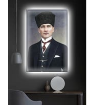 Led Işıklı Atatürk (ofis, İşyeri,salon)