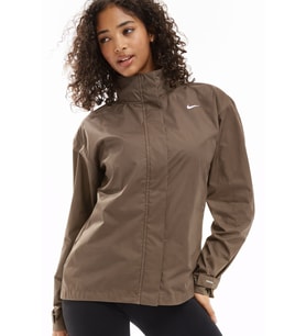 Nike Fast Repel Dri Fit Running Loose Fit Jacket Kadın Bol Kesim Dokuma Spor Ceket Sütlü Kahve