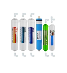 Kapalı Kasa Su Arıtma Cihazı 6 Lı Inline Filtresi Seti 6 Aşamalı Vontron Membran