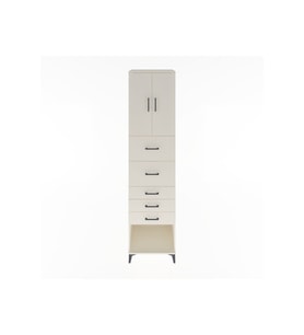 Hyperion Dolap 2 Raflı 5 Çekmeceli 2 Kapaklı 60x44x243 Aytaşı-Aytaşı