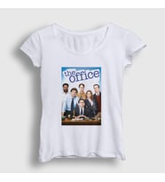 Presmono Kadın Beyaz Poster Dizi The Office T-Shirt 345817tt