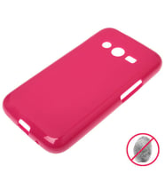 Galaxy Ace 4 G313 ile Uyumlu Silikon Kılıf Pembe