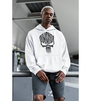 Özel Tasarım Punisher Baskılı Unisex Oversize Marvel Hoodie