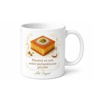 Revani Temalı Baskılı Kupa Bardak Hediye Özel Tasarım Porselen Mug