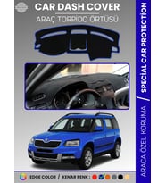 SKODA YETI (2009-2017) Torpido Örtüsü Ön Göğüs Halı Torpido Koruma Tam Uyum Kaymaz UV Koruma