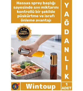 #Yağdanlık Sağlam Kapak Şeffaf Zeytinyağı Sirke Yağdanlık Mutfak 100 Ml Çok Amaçlı Spreyli Cam Şişe