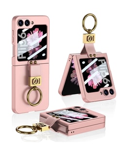 Galaxy Z Flip 6 Kılıf Zore Z Harfli Yüzüklü Kıpta Kapak