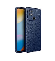 Coverzone, Xiaomi Redmi 10C, ile uyumlu k?l?f Deri soft case tozdan ve Kirden Koruyan Niss Silikon Xiaomi Redmi 10C, ile uyumlu Deri G�r�n�ml� K?l?f
