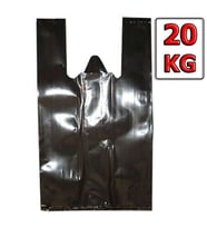 Atlet Poşet Siyah Battal Boy 35x70 cm ( 20 Kg )