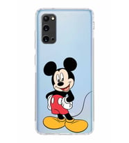 Samsung Galaxy S20  Kamera Korumalı Kapak Mickey Mouse Tasarımlı  Şeffaf  Kılıf