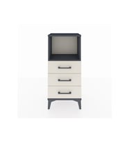 Arges Komodin Tek Raflı 3 Çekmeceli 44x30x96 Antrasit-Aytaşı