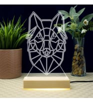 Kurt Tasarımlı 3d Led Lamba