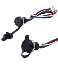 Ayt Intercom IC-266T-2 Pano Tip TYPE-C Şase Dişi 5 Pin Soketli Şarj Ve Data Bağlantı Modülü Soket Su Geçirmez