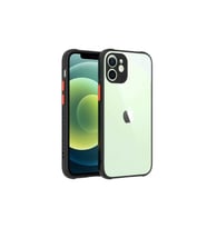 Apple iPhone 12 Uyumlu Kılıf Zore Kaff Kapak (Siyah)