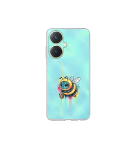 Vivo Y27 ile uyumlu Splash arı tasarımlı şeffaf silikon kılıf