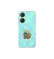 Vivo Y27 ile uyumlu Splash arı tasarımlı şeffaf silikon kılıf