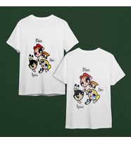 Power Puff Girls Tasarımlı Tişört Kişiye Özel ( Unisex - Büyük - Çocuk )