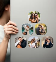 Kişiye Özel Ahşap Fotoğraflı UV Baskılı Magnet
