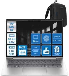 Hp Elitebook 640 G11 Ultra7 155U 48GB Ddr5 1tb SSD 14"' Fhd 400NIT Wuxga Windows 11 Pro Taşınabilir Bilgisayar HA23E2EAP013 + Zettaçanta