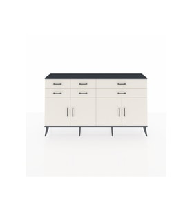 Arges Konsol 3 Raflı 6 Çekmeceli 4 Kapaklı 176x30x99 Antrasit-Aytaşı