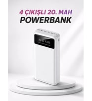 4 Çıkışlı 20.000 Mah Taşınabilir Çoklu Giriş