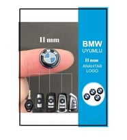 Bmw Uyumlu Anahtar Amblemi Logo 1 Adet 11 mm 1.1 cm Damla ETİKET (Kamuflaj)