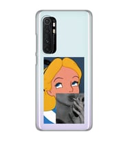Xiaomi Mi Note 10 LITE Uyumlu Alice Tasarımlı Şeffaf Telefon Kılıfı