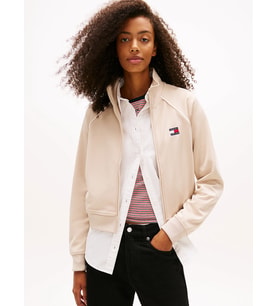 Tommy Hilfiger TJW Amblemli Kadın Bej Eşofman Üstü DW0DW21930ABY