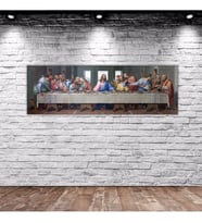 BK Gift Da Vinci'nin Son Akşam Yemeği Panorama Kanvas Tablo 150x50cm-1