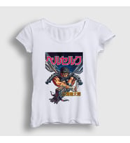 Presmono Kadın Beyaz Manga Anime Berserk T-Shirt 126272tt