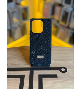 Redmi Note 13 4G Uyumlu Taş Desenli Silikon Yumuşak Kılıf (Siyah)