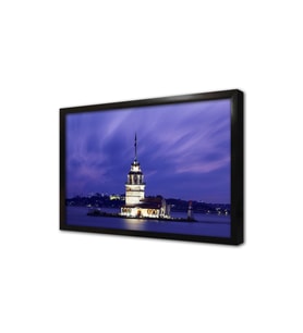 Gece Kız Kulesi Çerçeveli Mdf Tablo