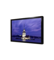 Gece Kız Kulesi Çerçeveli Mdf Tablo