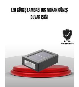 Güneş Enerjili Su Geçirmez Led Duvar Lambası - Lisinya