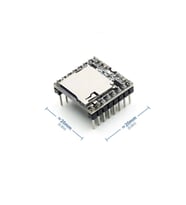 MP3-TF-16P Mini Mp3 Player Modülü Wav Ses Çalma Oynatıcı Micro Sd