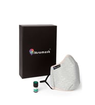 Aromask Okaliptüs Uçucu Yağ ve Pedli Gri Maske
