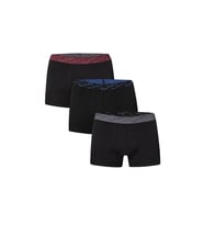 Erkek 3lü Stretch Boxer Siyah