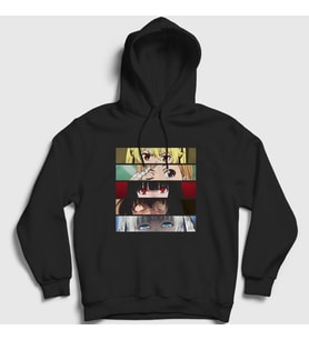 Presmono Unisex Beyaz Girls Anime kakegurui Kapüşonlu Sweatshirt 239730tt (Siyah)