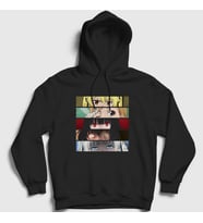 Presmono Unisex Beyaz Girls Anime kakegurui Kapüşonlu Sweatshirt 239730tt (Siyah)