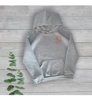 Dragon Göğüs Baskılı Unisex Oversize Gri Sweatshirt