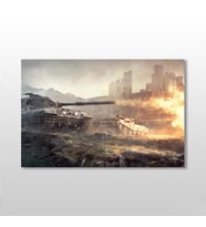 Tank Kanvas Tablo 30x20cm (Karışık)