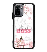 Xiaomi Redmi Note 10 - 10s Uyumlu Sakura Girl Boss Tasarımlı Glossy Telefon Kılıfı