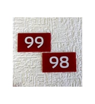 Dekoratif Apartman Kapı Numarası Pleksi- Numara 98