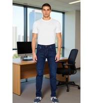 Erkek Comfort Fit Jean Pantolon Fonksiyonel Dayanıklı Kaliteli Konforlu Estetik Premium Şık