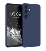 Microsonic Matte Silicone Samsung Galaxy S24 FE Kılıf Lacivert (Lacivert)
