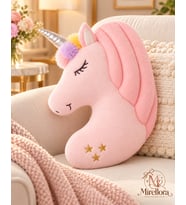 Mirellota Pembe Unicorn Peluş Yastık