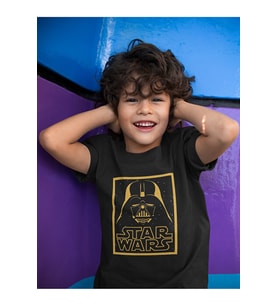 Star Wars Darth Vader Baskılı Unisex Film Çocuk Tişört (1-12 YAŞ)