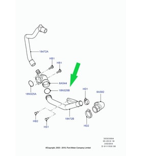 Ford Mondeo Kalorifer Su Bağlantı Borusu  2.0 TDCI 2007-2014