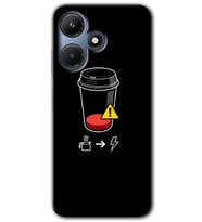 İnfinix Hot 30i Kılıf HD Desen Baskılı Kılıf - Coffee Battery