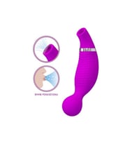USB Şarjlı 12 Emme ve 12 Titreşim Fonksiyonlu Teknolojik Vibratör- Pecker